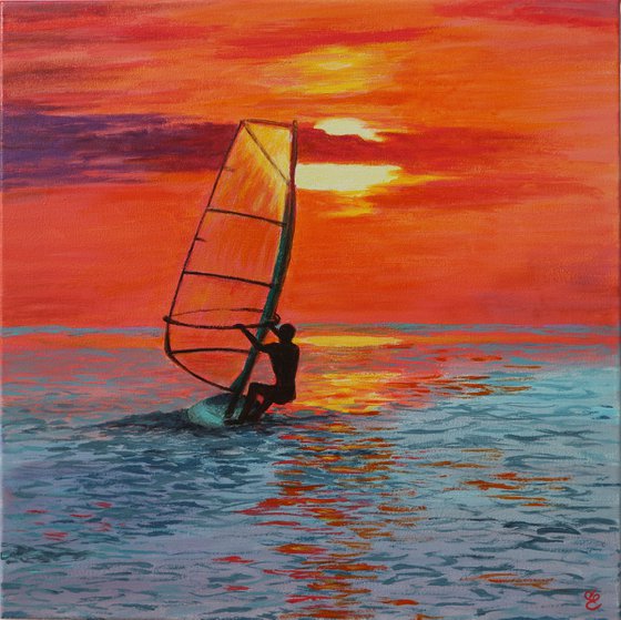 Towards the sunset, 50*50
