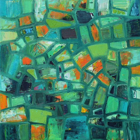 Abstract Shapes with Green