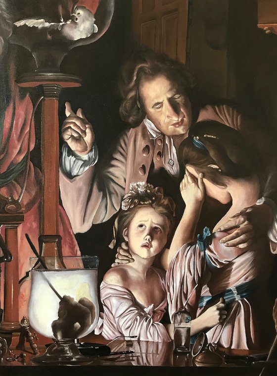 An experiment on a bird in the air pump