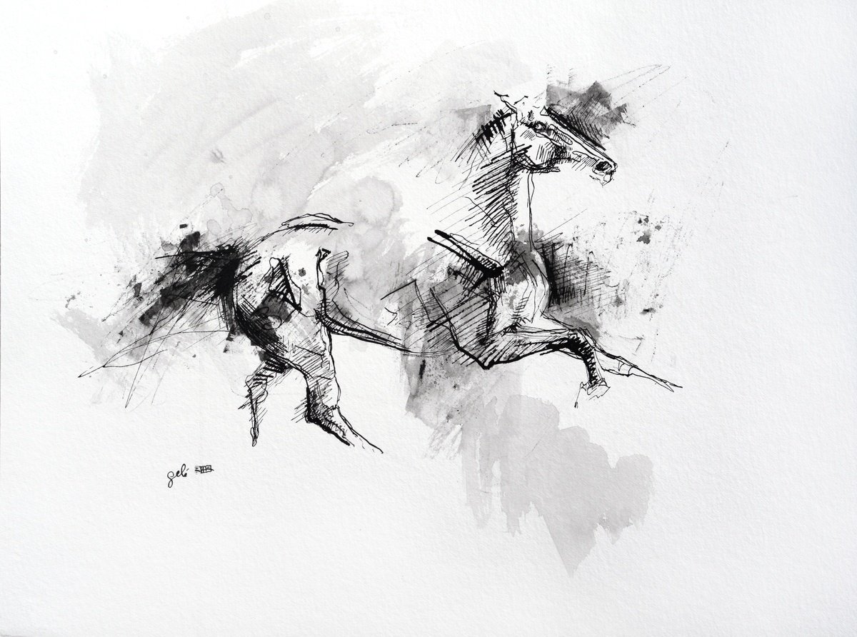 Equine Nude 23a by Benedicte Gele