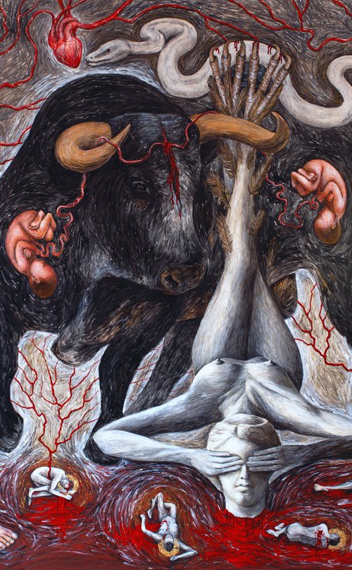 5D: Demeter, Dionysus, Darkness, Death, Duality by Kateryna Goncharova