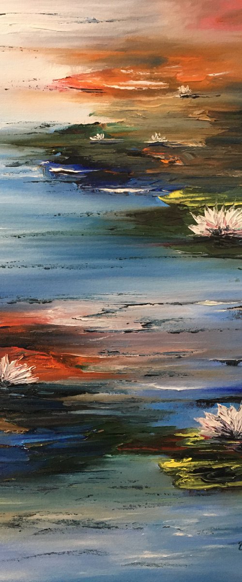 Water Lillies by Timea  Valsami