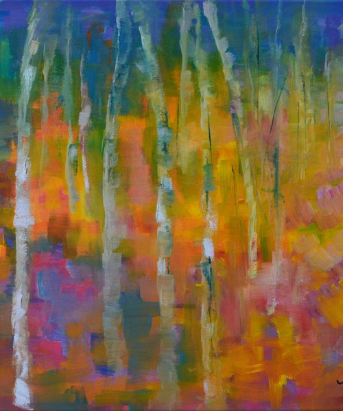 Summer Birches by Mihaela Ionescu