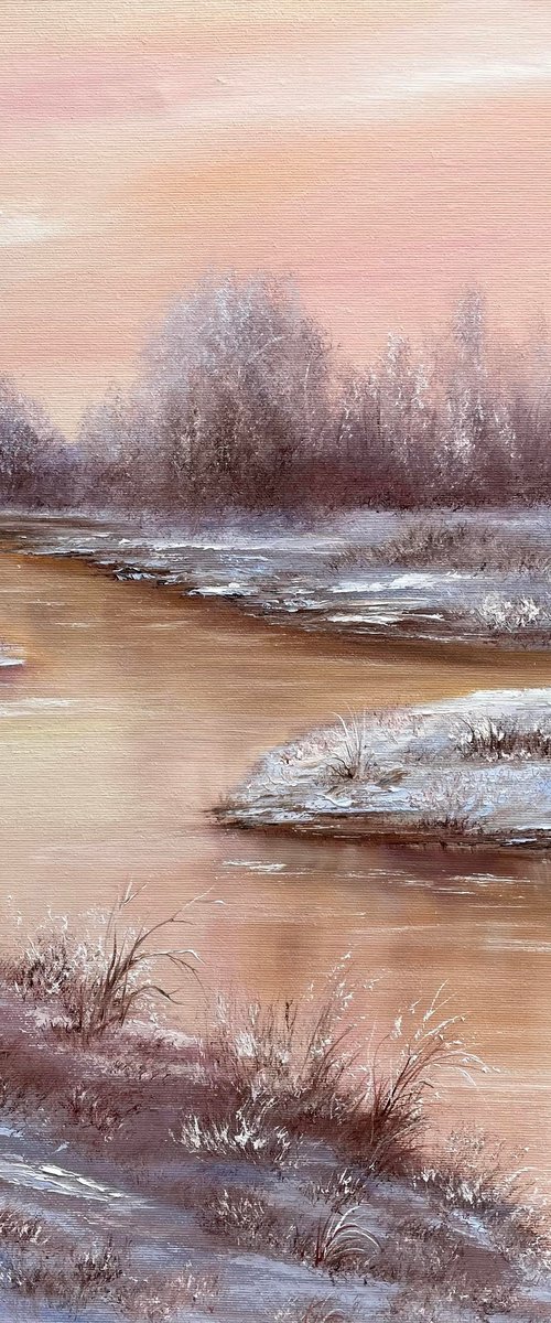 Frosty Morning by the River by Tanja Frost