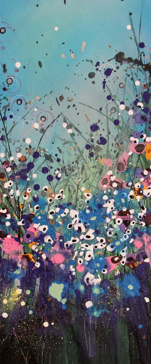 Bohemian - Original abstract floral landscape by Cecilia Frigati