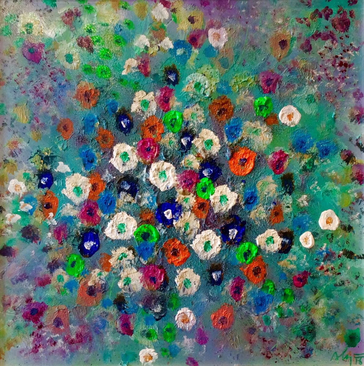 Ocean of flowers XIX by Alejos - Pop Art landscapes