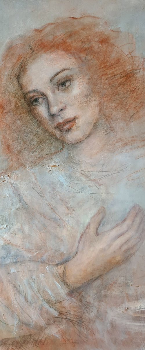 Sanguine Lady (inspired by Rubens) by Katia Bellini