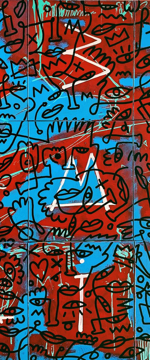 Interaction - Graffiti Abstract by Bohdan Svyrydov