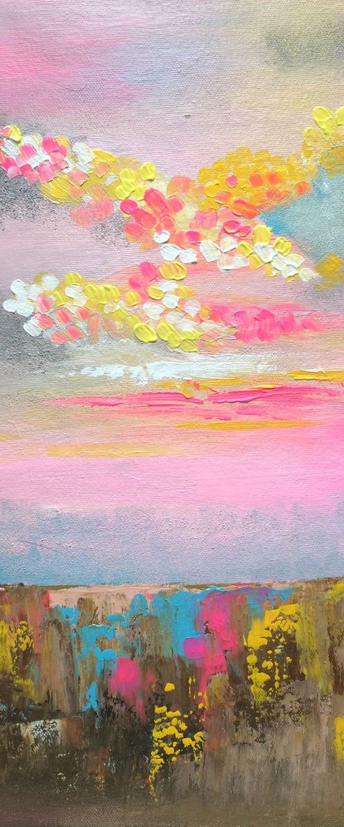 Abstract !! Pink Dreamland by Amita Dand