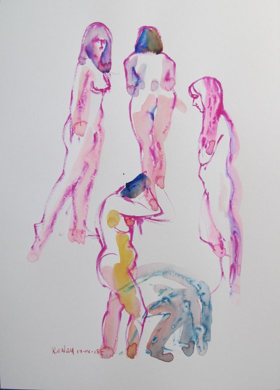 female nude various poses