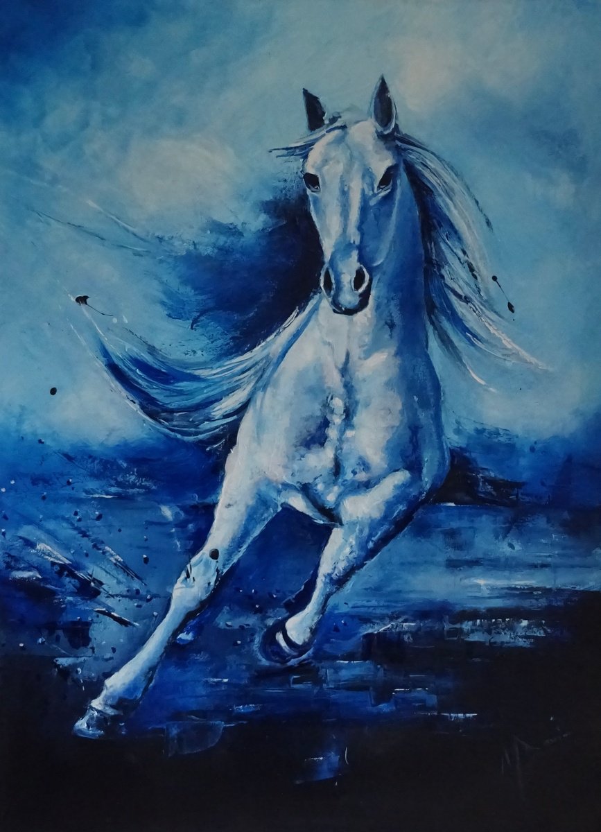 The Running Horse by Mel Davies Original Art