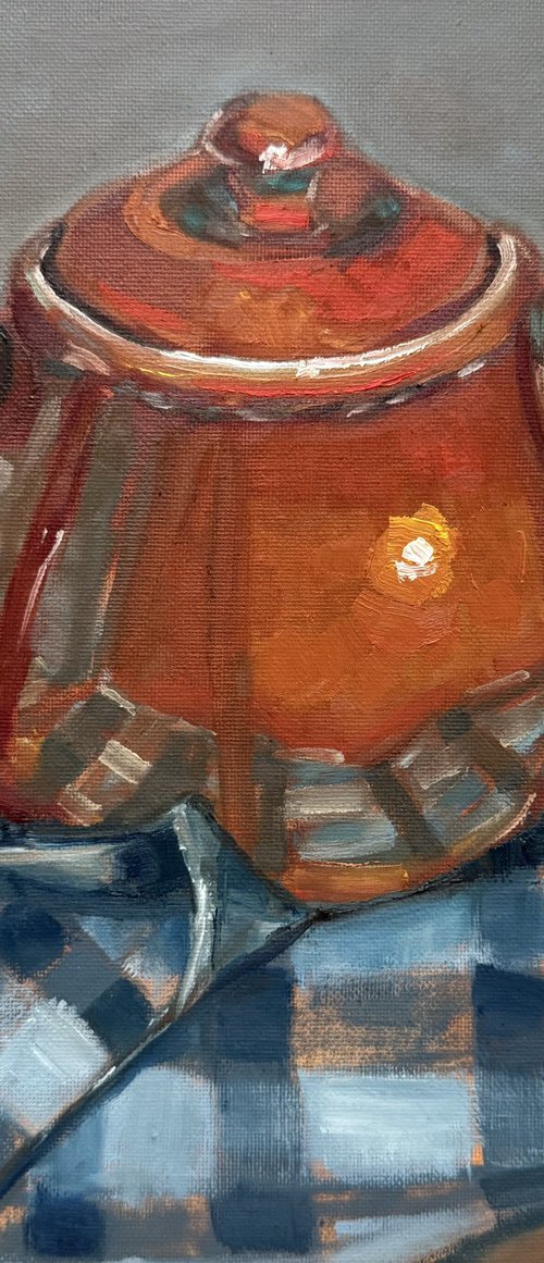 Orange Teapot by Nimasha Perera