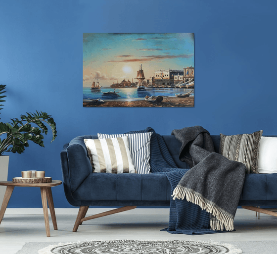 Port (120x80cm, oil painting)