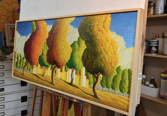 ALBERI con PICCOLA CITTA'