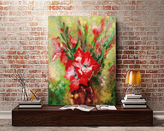 Bouquet of gladioli
