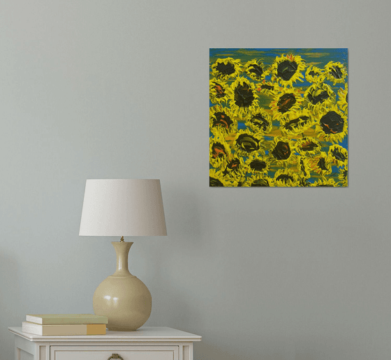 Blooming sunflowers 5