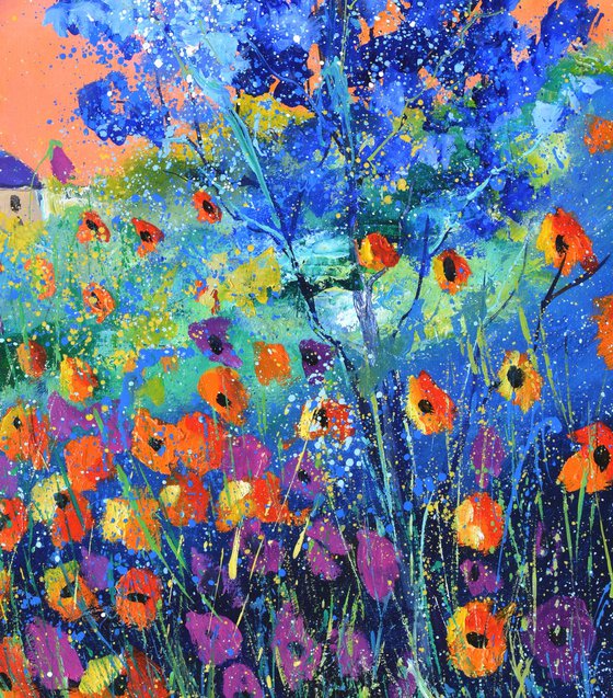 Evening sonata in poppies