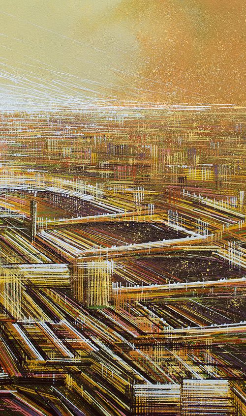 London In Golden Light by Marc Todd