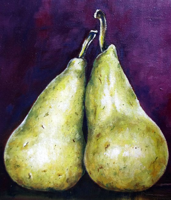 Deep purple Pears