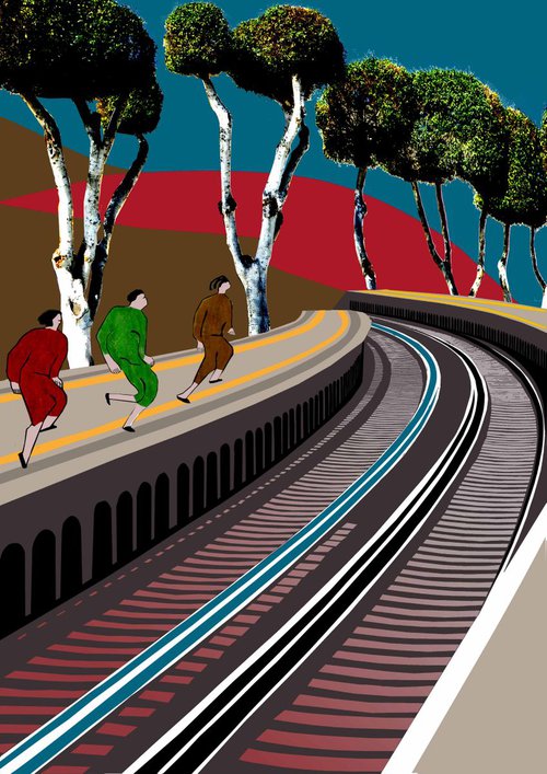 Railtrack by Eileen  St Julian-Bown