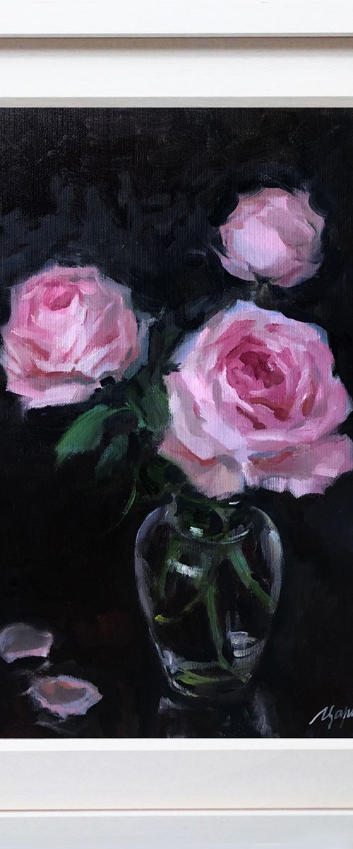 Pink Roses by Tetyana  Tsaryk