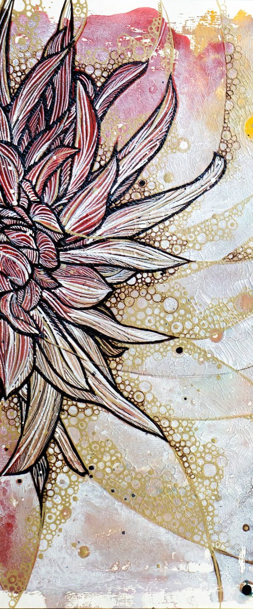 Golden Dahlia by Olena Kosenko