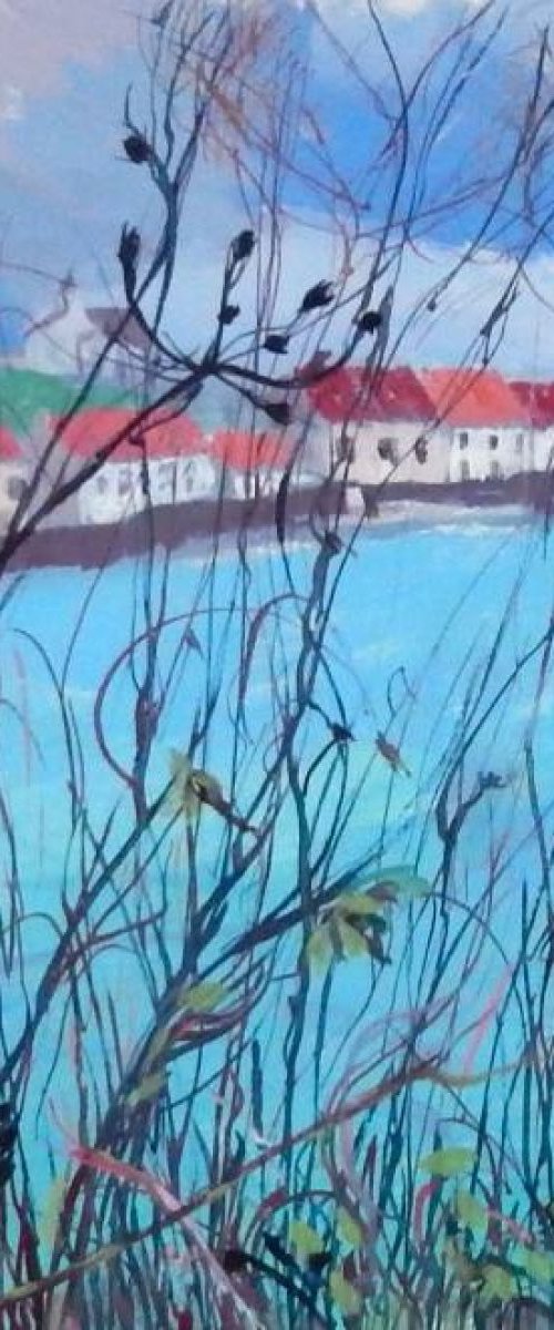 Pittenweem, Winter Grasses by Stephen Howard Harrison