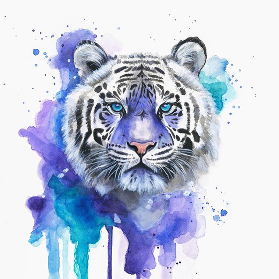 Colourful Tiger Painting
