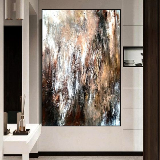 Nature 70x100cm Abstract Textured Painting