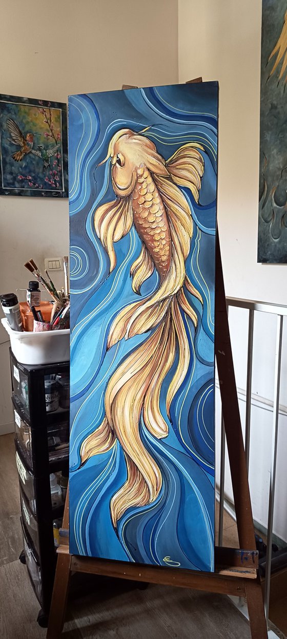 Carpa Koi dorata