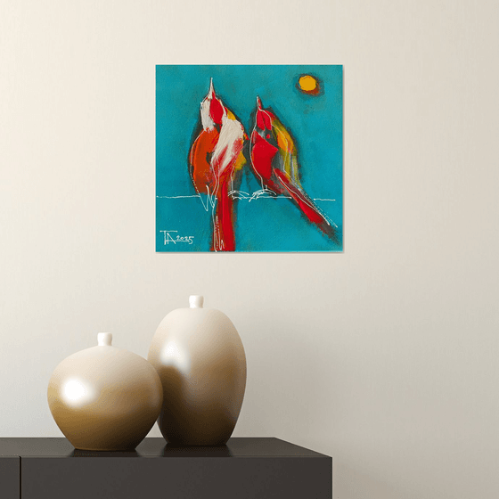 The sun is rising...