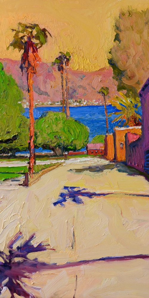Street to the Ocean. California by Suren Nersisyan