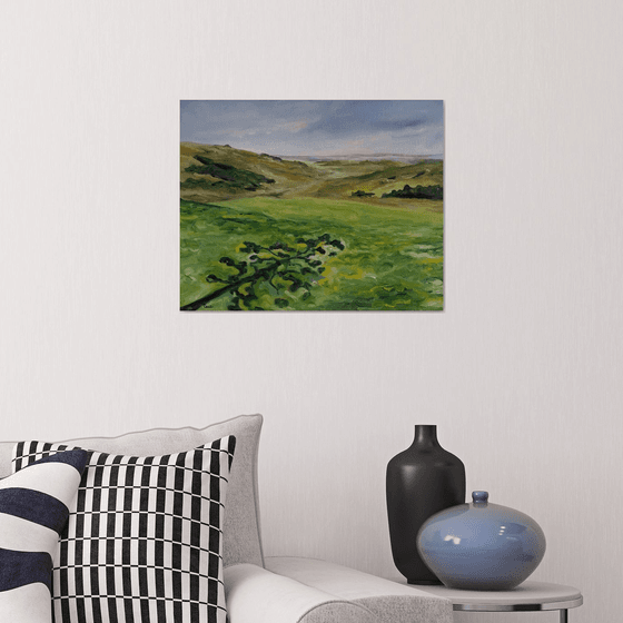 "Morning Shadows" - Landscape - Rolling Hills - North Dakota