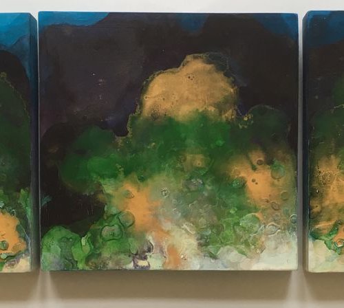 View from the edge, no.1, 2 and 3 (only sold as a triptych) by Nichola Campbell