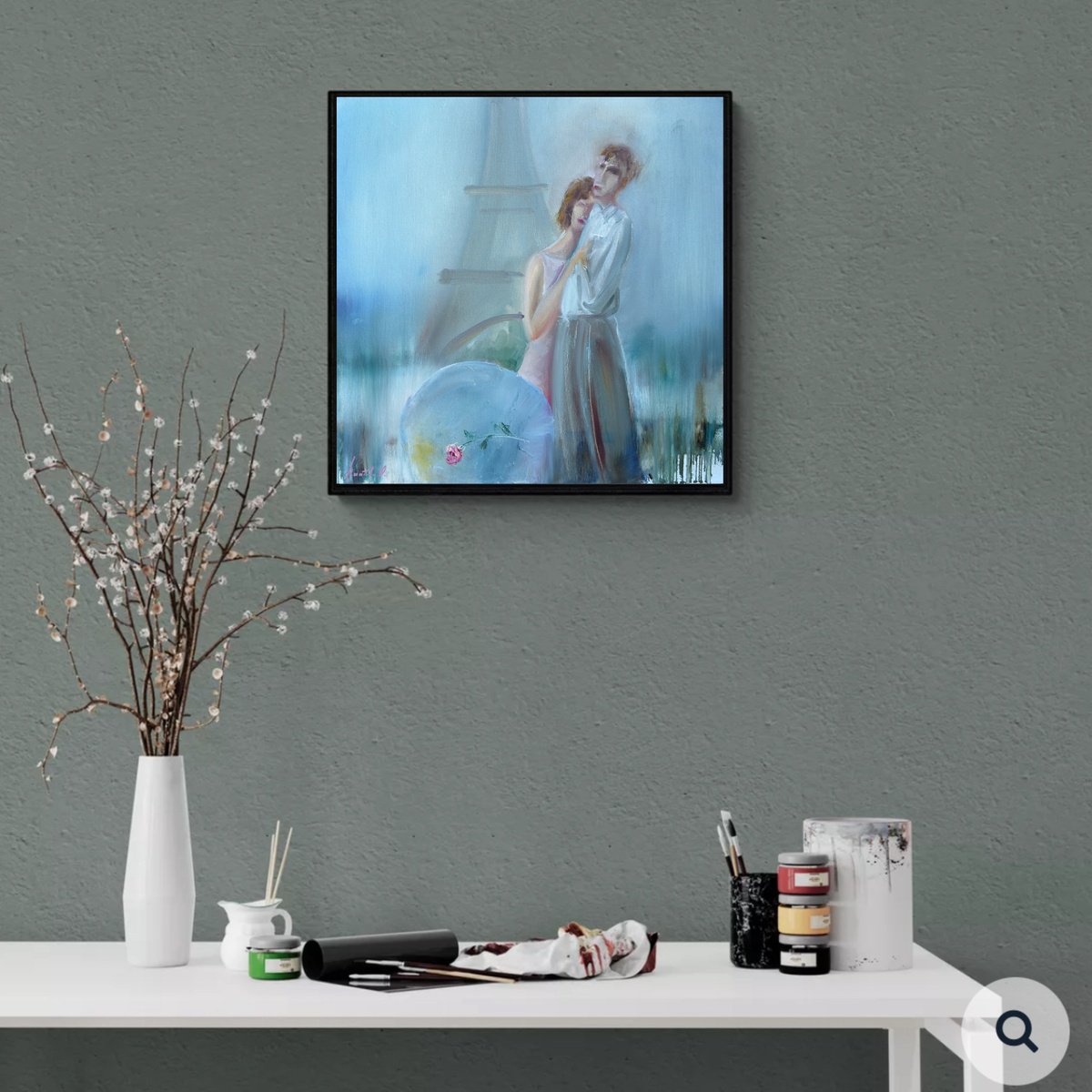 Naive Oil Painting , From The Wishlist By Olha Laptieva, 16 X 16, Artwork For Sale On Artfinder