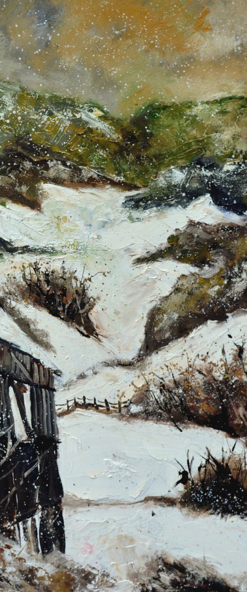 Snowy landscape in my countryside by Pol Henry Ledent