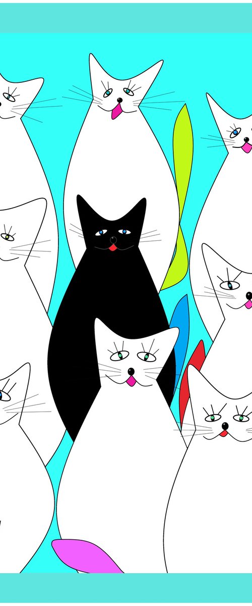 *Singing March Cats* #2 by Kseniya Kovalenko