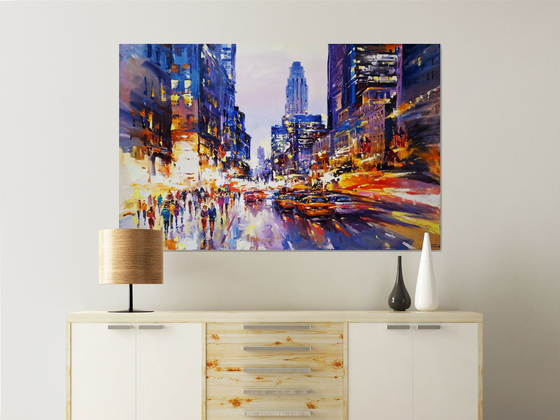 Evening  lights (New York)
