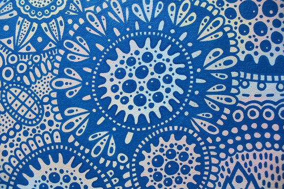 Surreal Pattern n.6 - Blue Flowers