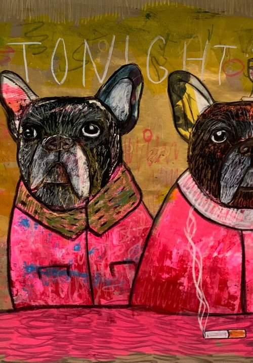 French bulldogs in Paris... by Pavel Kuragin