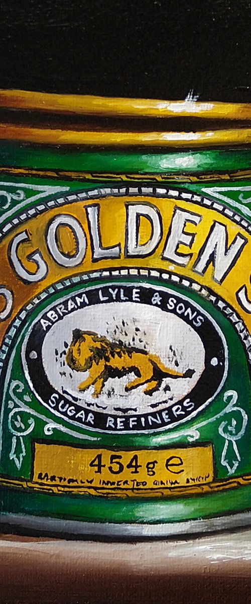 Golden syrup. still life by Jane Palmer Art