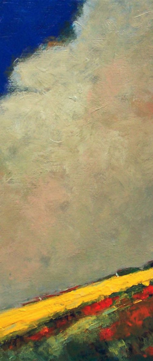 Hilltop, Moody Sky by David J Edwards