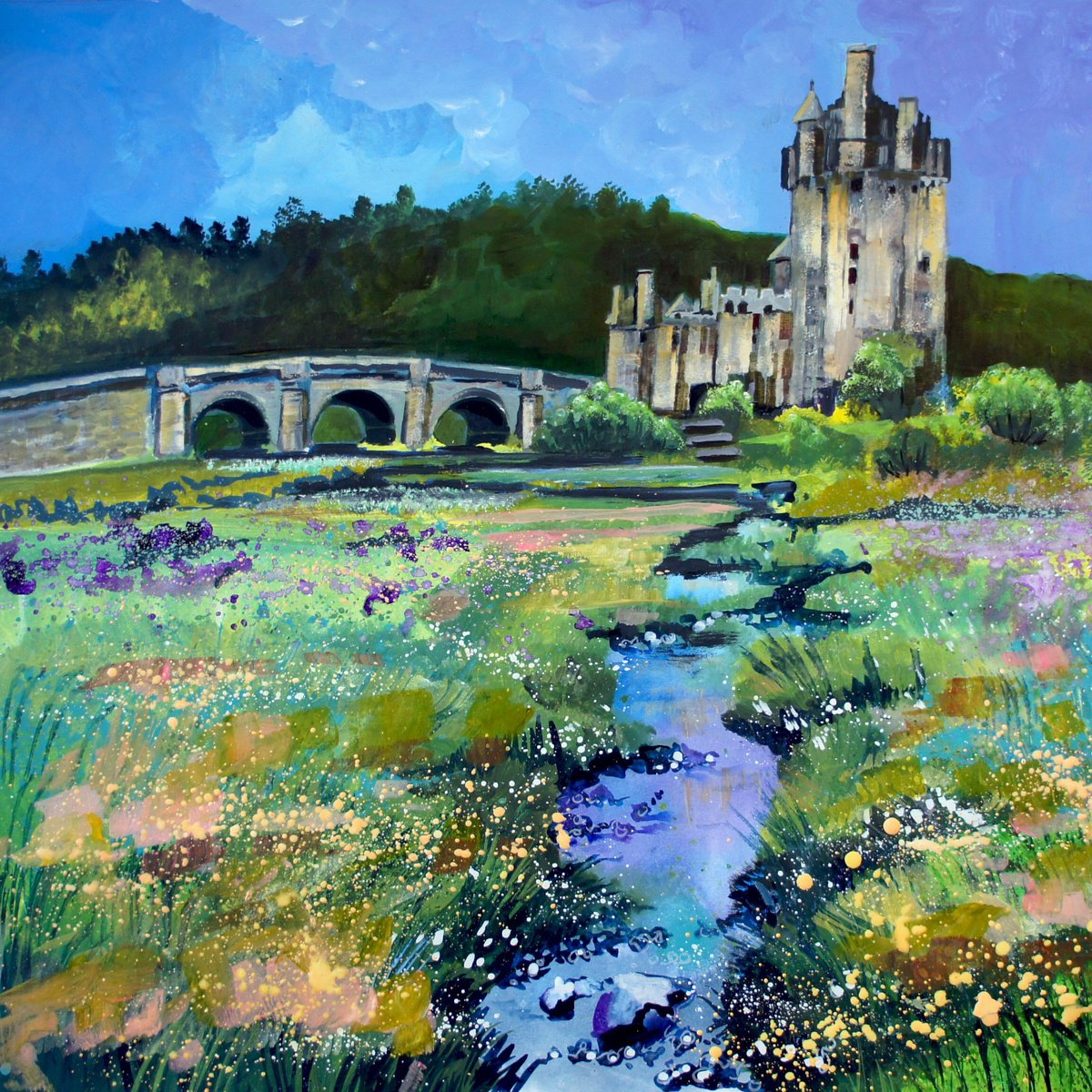 Eilean Donan Castle, Scotland By Julia Rigby, 17 X 17, Artwork For Sale On Artfinder