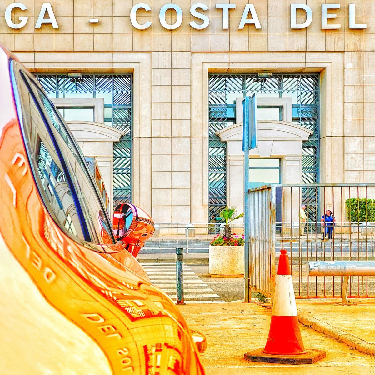 Surrealistic Cityscapes Photograph By Katha Wood, 32 X 32", Costa Del, Original Artwork