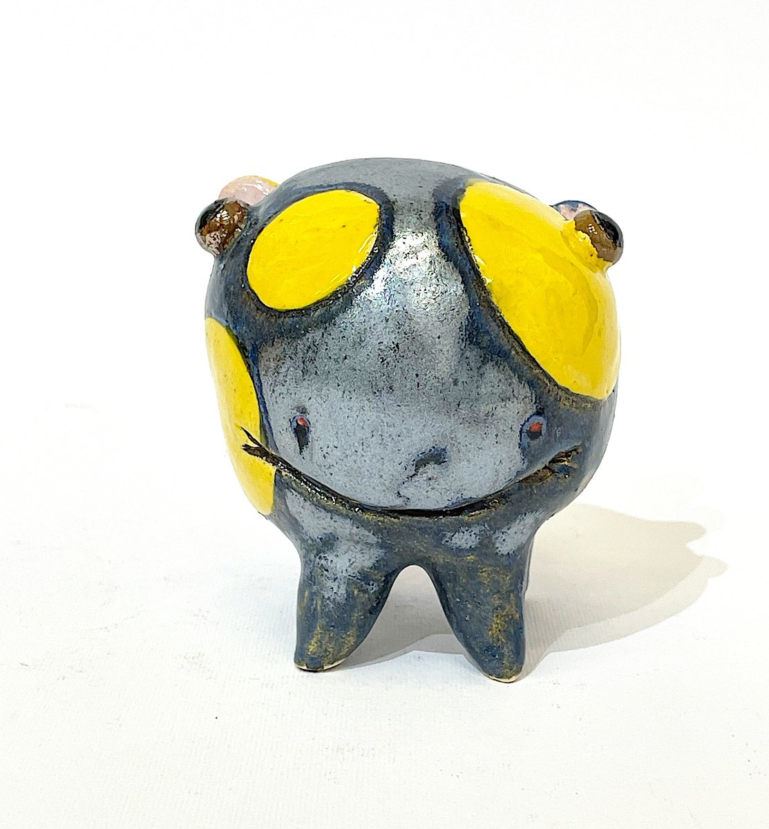 Cartoon Animal Clay Sculpture By Viktor Zuk, 3 X 4", A Monstrum Comedy Iii, Original Artwork