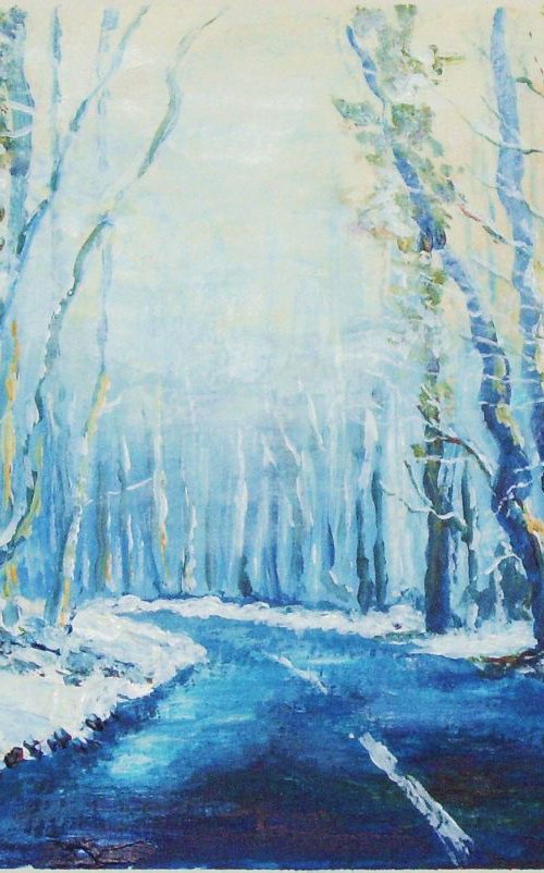 Middlewood Road - Mist and Snow by Max Aitken