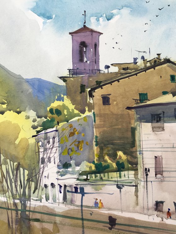 Sunny sketch. Italy