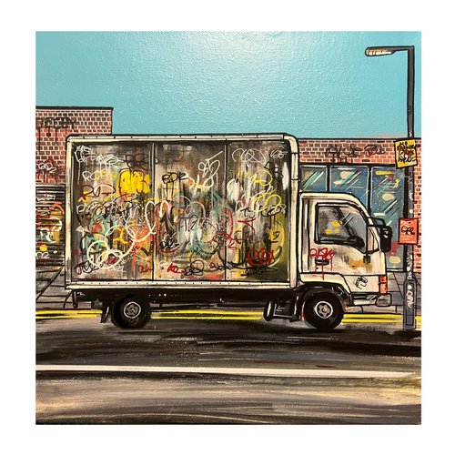 NYC Graffitied Truck by John Curtis
