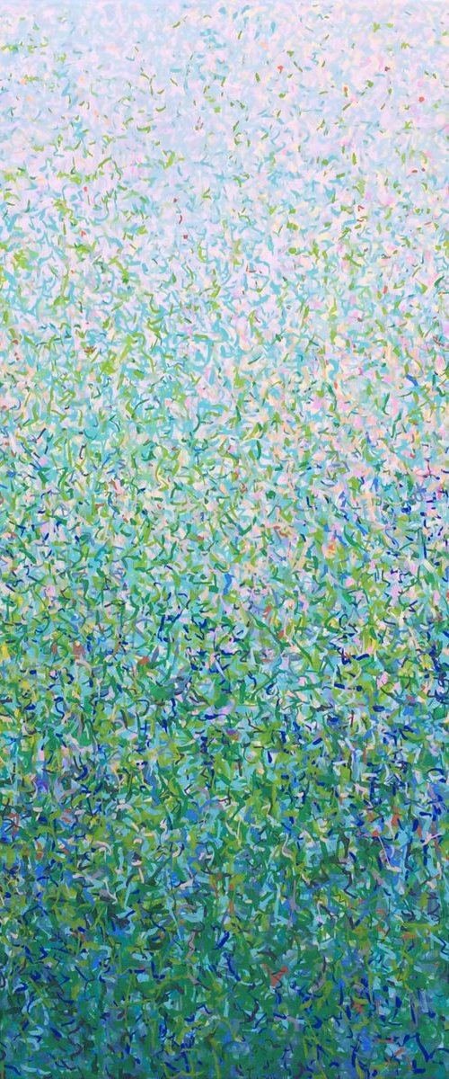 Pollen Nation 102 x 101cm Acrylic Paint on Canvas by George Hall
