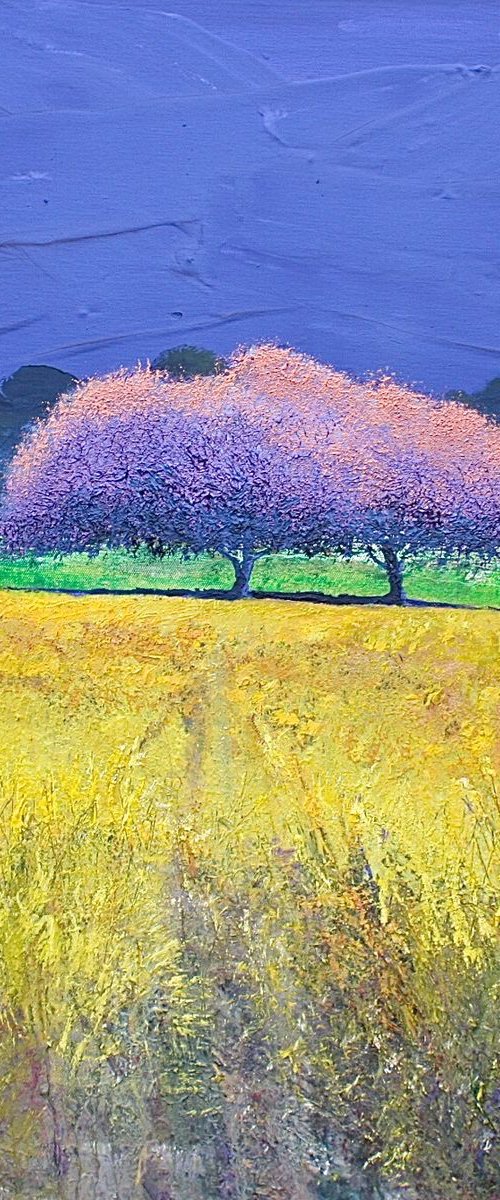 Blue Trees Intense 2 by Simon Jones